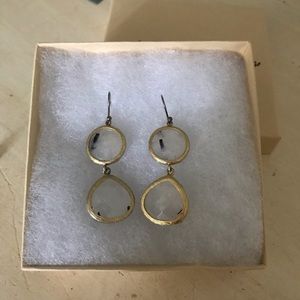 Drop stone earrings
